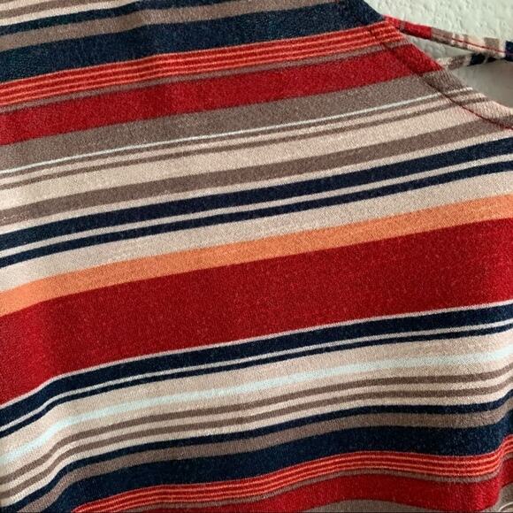 Maurices 24/7 Striped Retro Vibe Strappy Front Top Large - Picture 7 of 9
